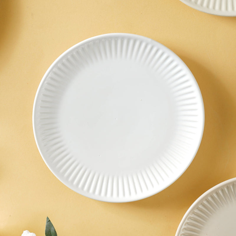 Snack Ceramic Plate 8 inch - Serving plate, snack plate, dessert plate | Plates for dining & home decor