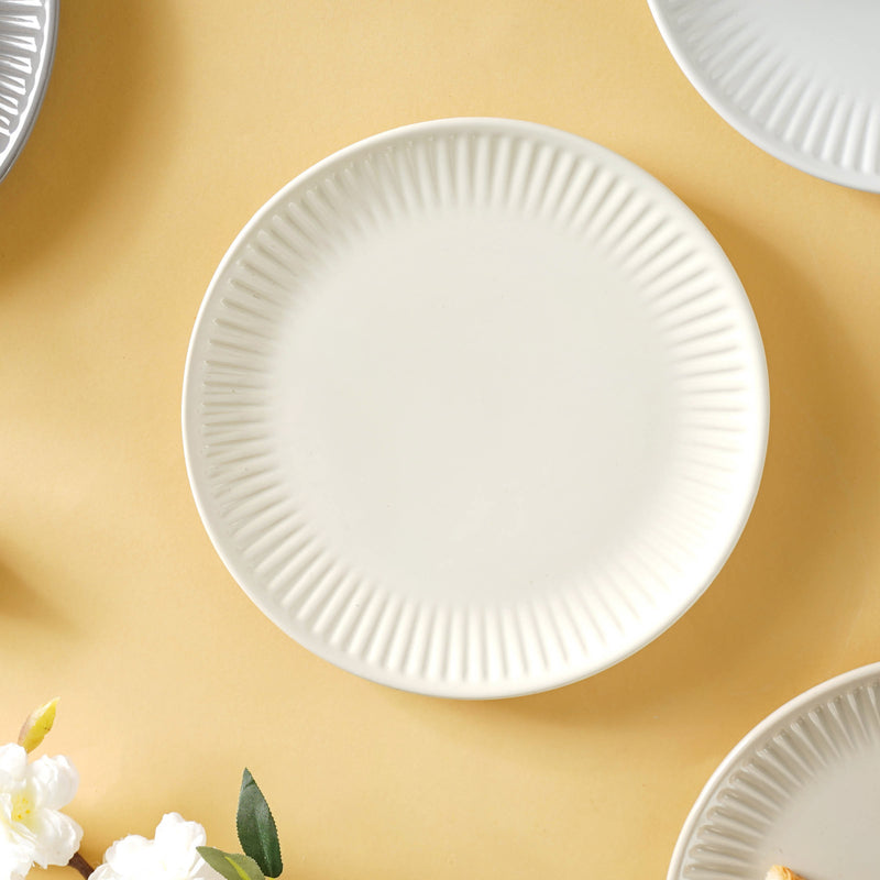 Snack Ceramic Plate 8 inch - Serving plate, snack plate, dessert plate | Plates for dining & home decor