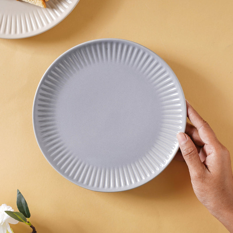 Snack Ceramic Plate 8 inch - Serving plate, snack plate, dessert plate | Plates for dining & home decor