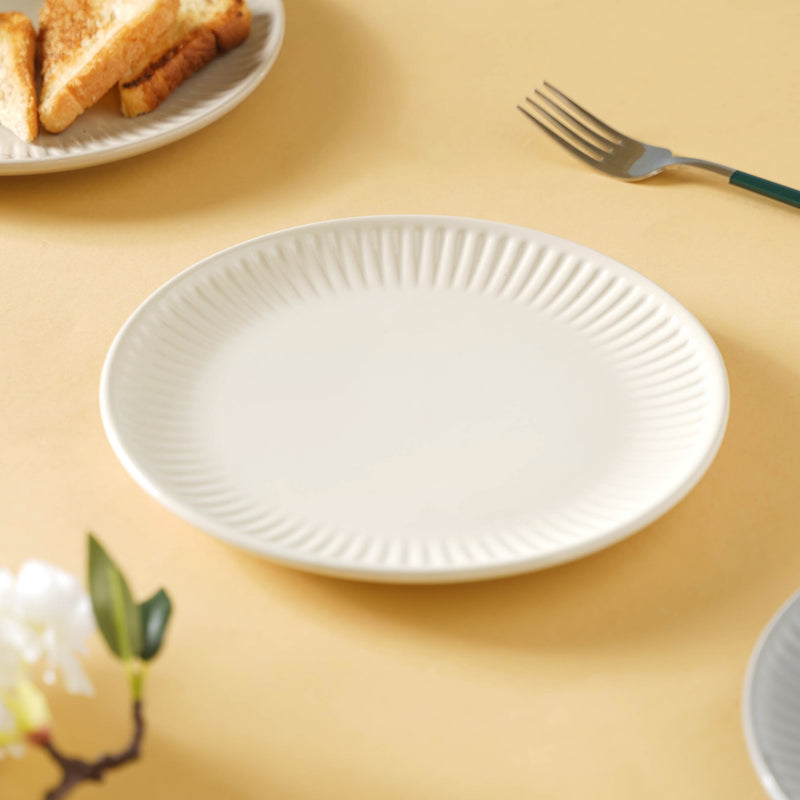 Snack Ceramic Plate 8 inch - Serving plate, snack plate, dessert plate | Plates for dining & home decor