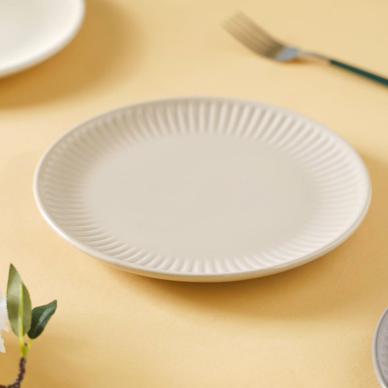 Snack Ceramic Plate 8 inch - Serving plate, snack plate, dessert plate | Plates for dining & home decor