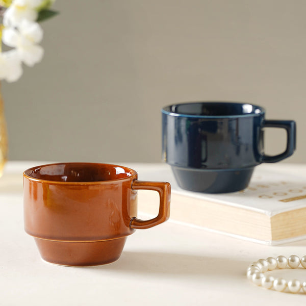 Round Tea-Cup- Mug for coffee, tea mug, cappuccino mug | Cups and Mugs for Coffee Table & Home Decor