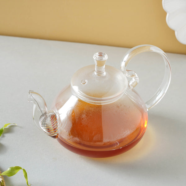 Glass Tea Kettle - Small - Tea kettle, glass jar kettle, glass teapot | Kettle for Dining table & Home decor