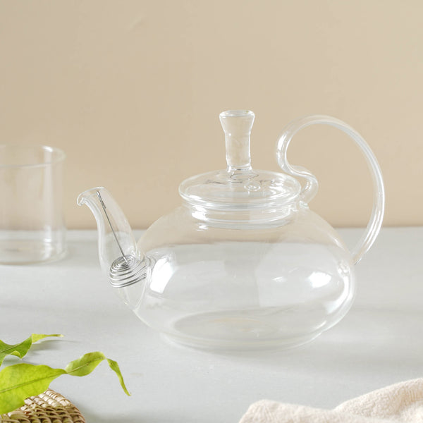 Borosilicate Glass Tea Kettle - Teapot, tea kettle, glass teapot | Kettle for Dining table & Home decor