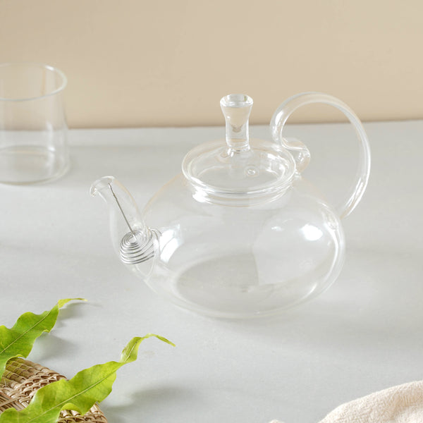 Borosilicate Glass Tea Kettle - Teapot, tea kettle, glass teapot | Kettle for Dining table & Home decor