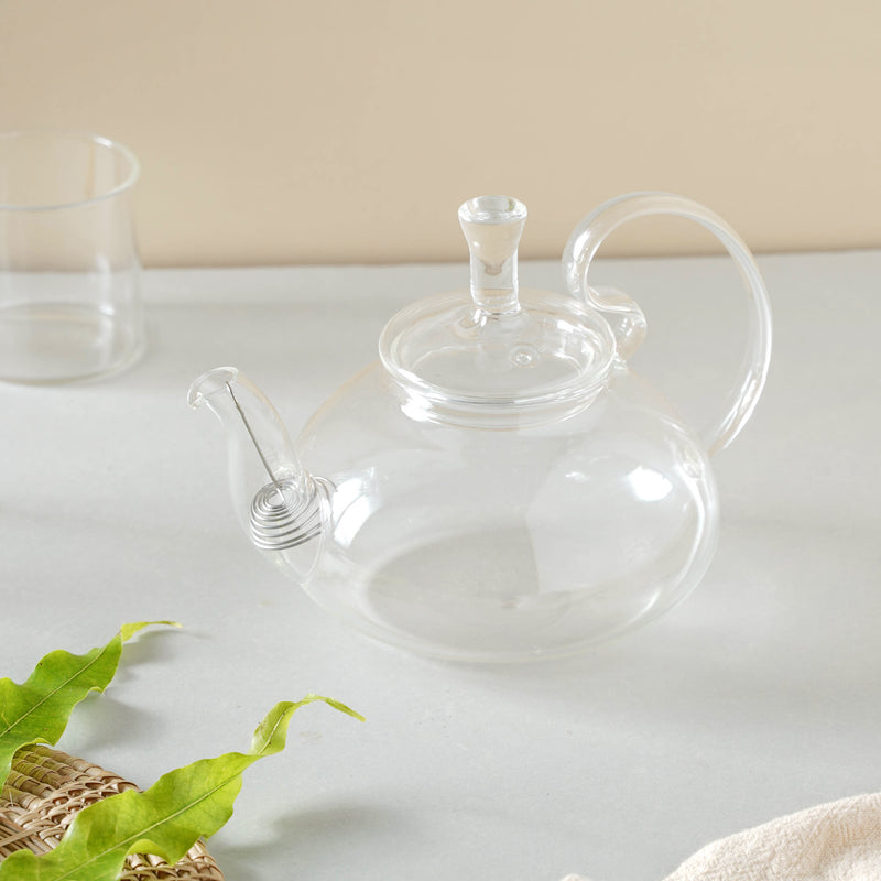 Borosilicate Glass Tea Kettle - Teapot, tea kettle, glass teapot | Kettle for Dining table & Home decor