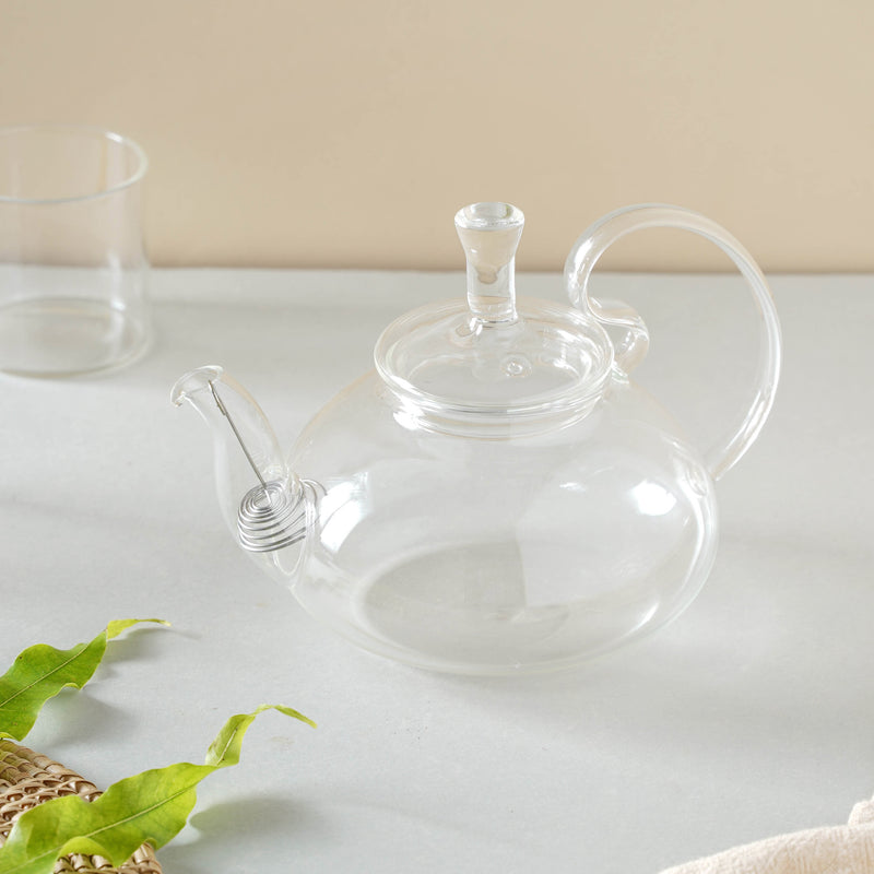 Borosilicate Glass Tea Kettle - Teapot, tea kettle, glass teapot | Kettle for Dining table & Home decor