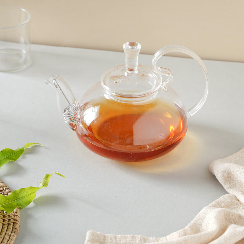 Borosilicate Glass Tea Kettle - Teapot, tea kettle, glass teapot | Kettle for Dining table & Home decor