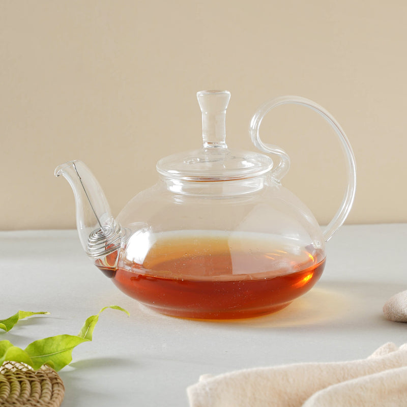 Borosilicate Glass Tea Kettle - Teapot, tea kettle, glass teapot | Kettle for Dining table & Home decor