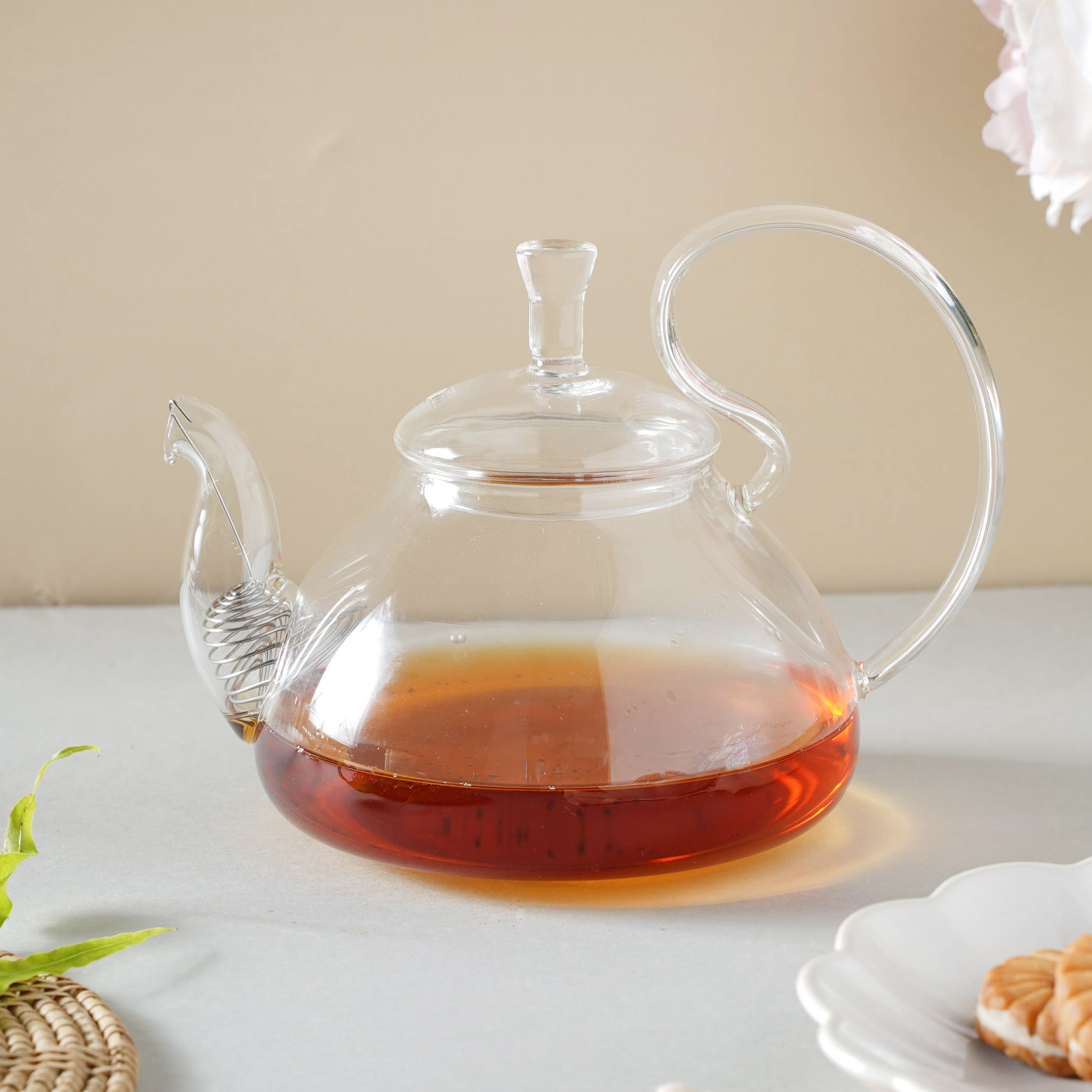 Glass hotsell whistling kettle