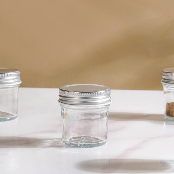 Glass Storage Jars With Lid Set Of 16 50ml