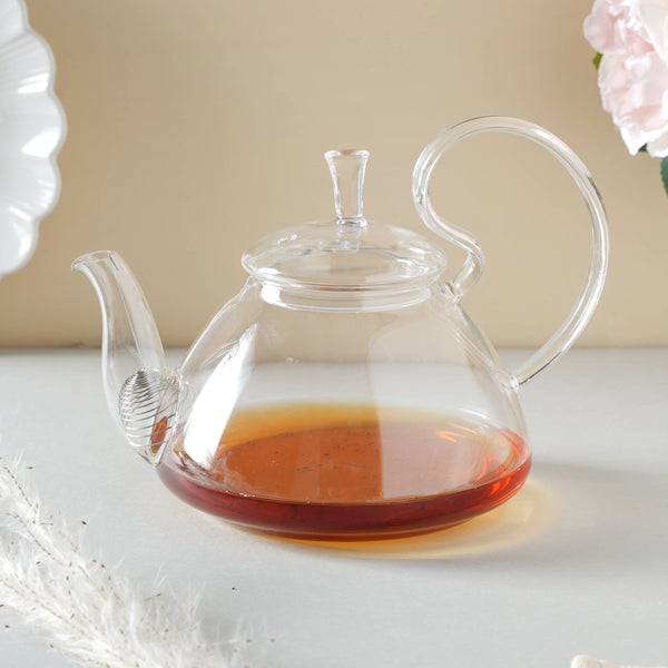 Glass Tea Kettle - Large - Tea kettle, glass jar kettle, glass teapot | Kettle for Dining table & Home decor