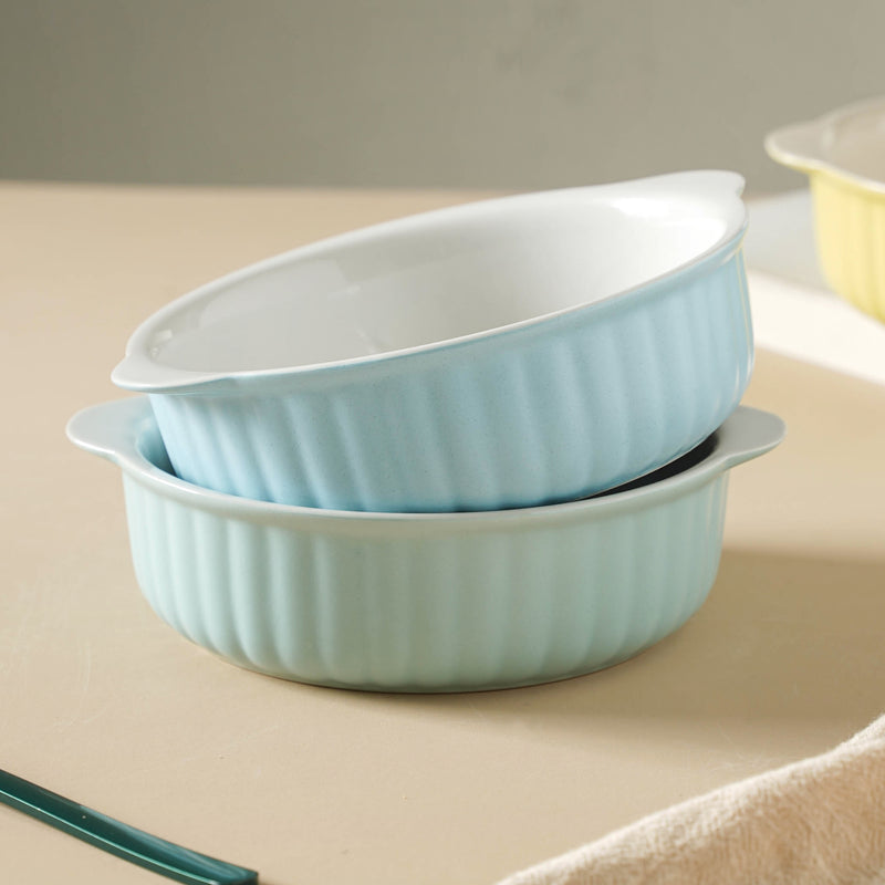 Ceramic Pastel Dish - Bowl, ceramic bowl, serving bowls, noodle bowl, salad bowls, bowl for snacks, large serving bowl, bowl with handle | Bowls for dining table & home decor