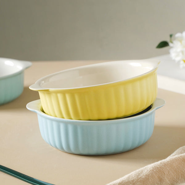 Ceramic Pastel Dish - Bowl, ceramic bowl, serving bowls, noodle bowl, salad bowls, bowl for snacks, large serving bowl, bowl with handle | Bowls for dining table & home decor