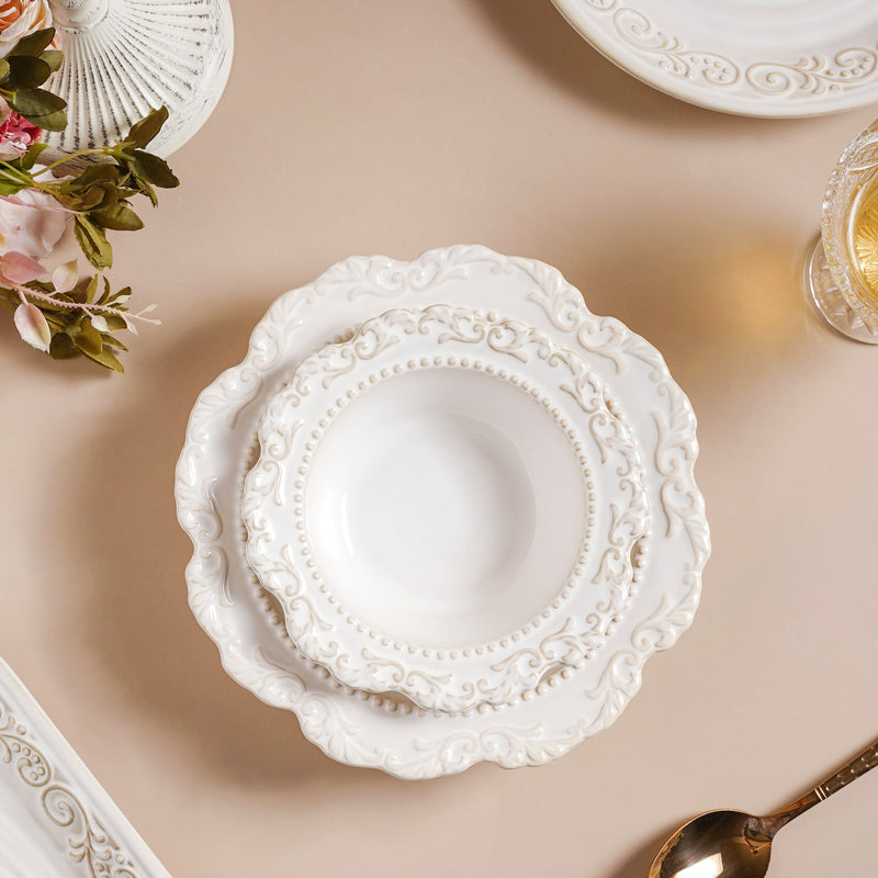 Faye Vintage 22 Piece Dinner Set For 6