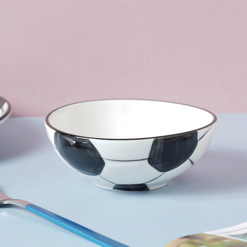 Football Bowl 250 ml - Bowl,ceramic bowl, snack bowls, curry bowl, popcorn bowls | Bowls for dining table & home decor