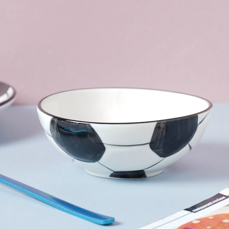 Football Bowl 250 ml - Bowl,ceramic bowl, snack bowls, curry bowl, popcorn bowls | Bowls for dining table & home decor