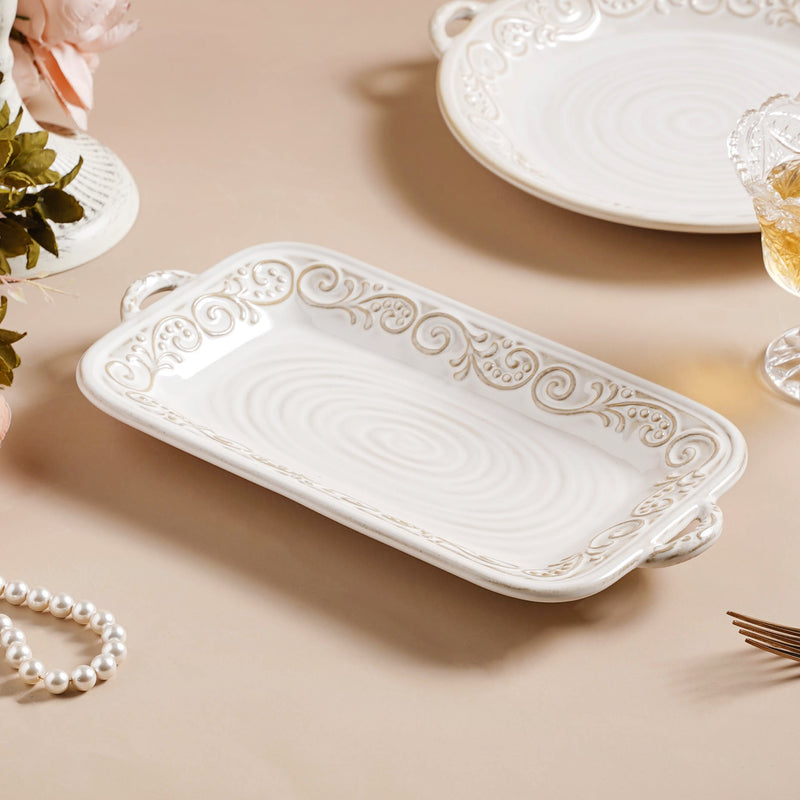 Faye Rectangular Baking Plate 10 Inch - Baking Tray