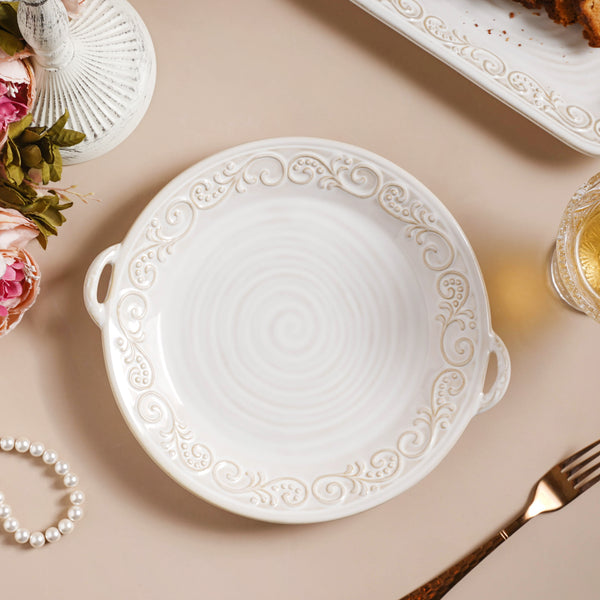 Faye Baking Plate 10 Inch - Ceramic platter, serving platter, fruit platter | Plates for dining table & home decor