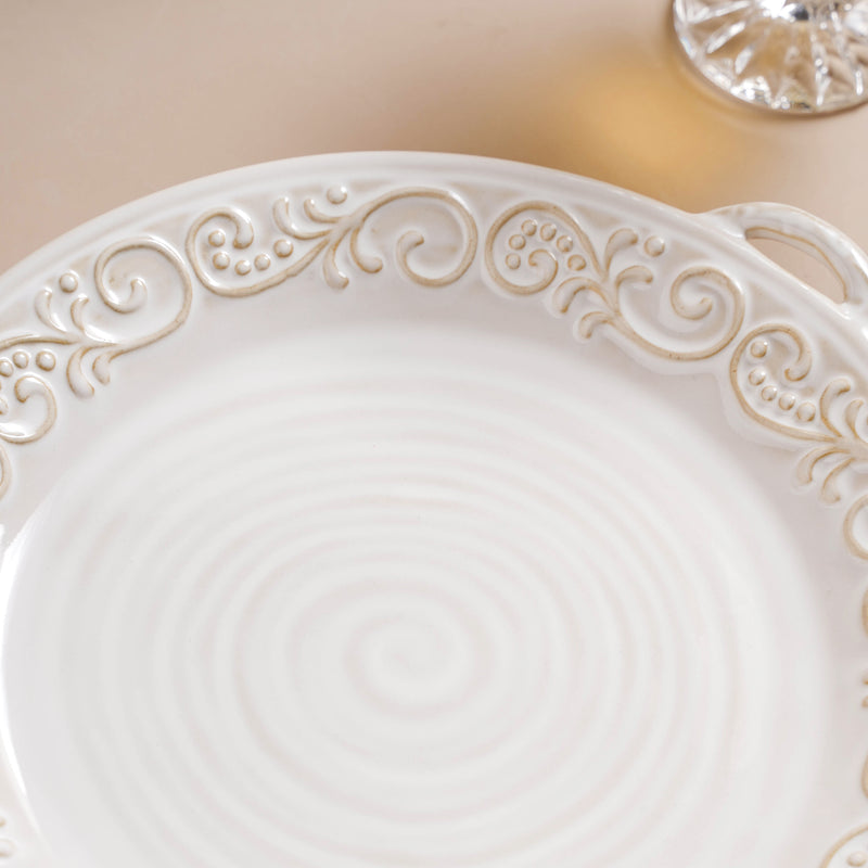 Faye Baking Plate 10 Inch - Ceramic platter, serving platter, fruit platter | Plates for dining table & home decor