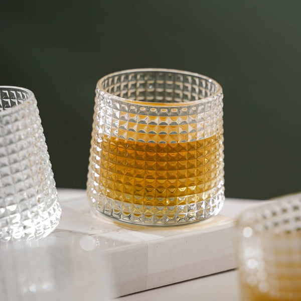 Glass Set - Shop Rotating Crystal Whiskey Glass Set |Nestasia