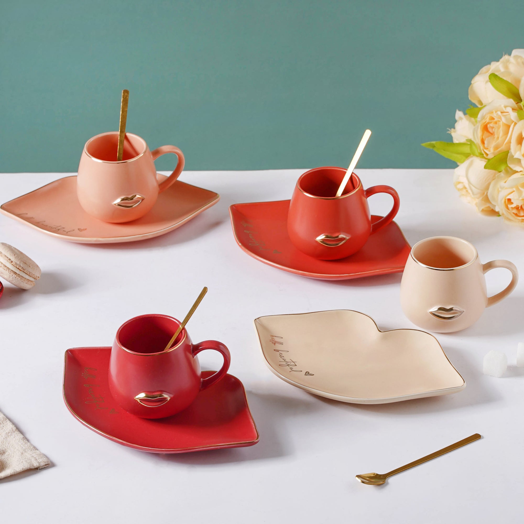 Quirky Cup and Plate Set Online Premium Tea Cup Nestasia