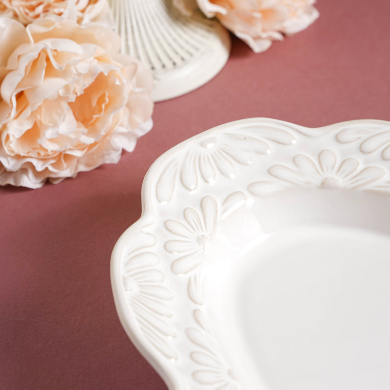 Faye Oval Ceramic Platter 13 Inch - Ceramic platter, serving platter, fruit platter | Plates for dining table & home decor