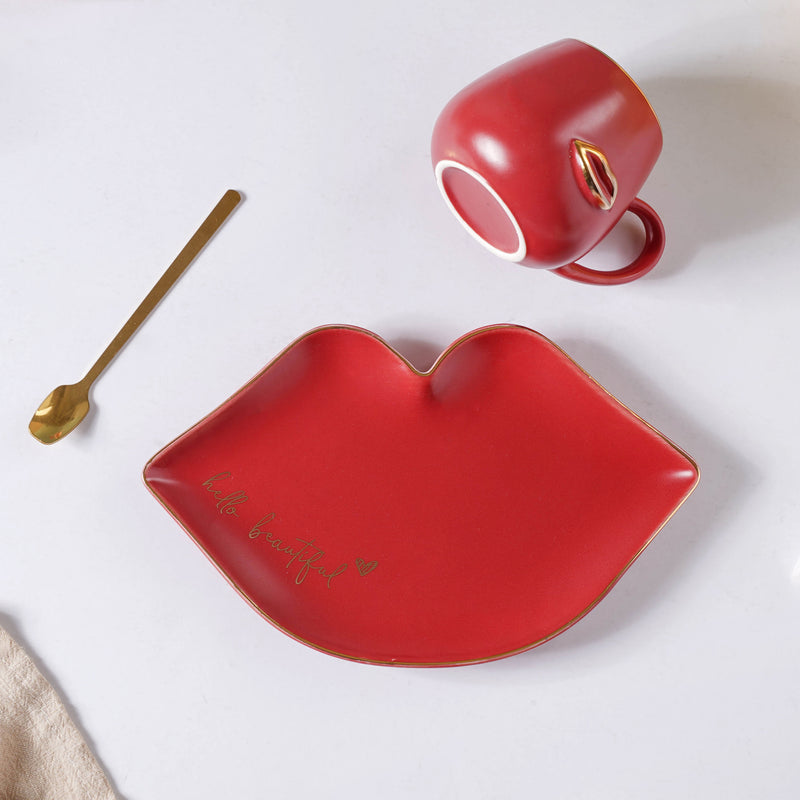 Quirky Cup and Plate Set- Tea cup, coffee cup, cup for tea | Cups and Mugs for Office Table & Home Decoration