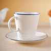 White Mug-Plate Set- Tea cup, coffee cup, cup for tea | Cups and Mugs for Office Table & Home Decoration
