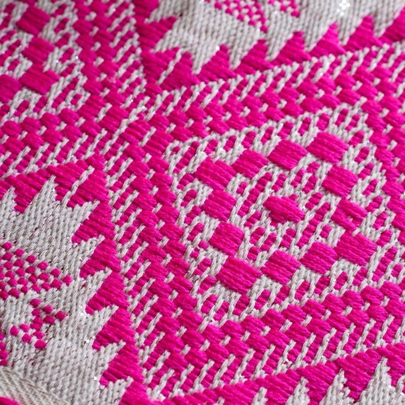 Decorative Cushion Cover And Runner Pink Set Of 3