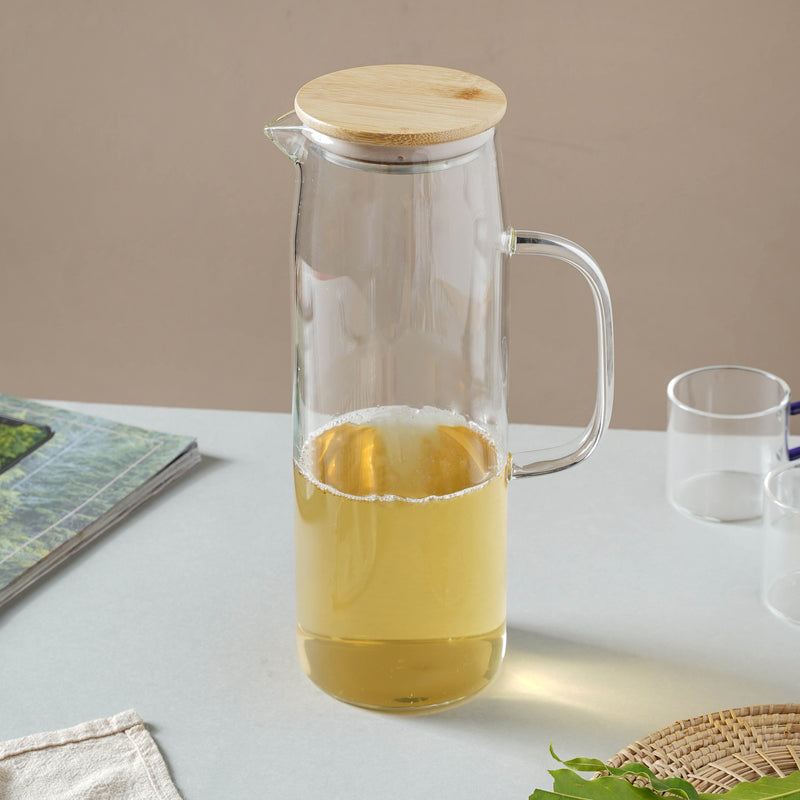 Aesthetic Water Flask - Water jug, glass jug, juice jug | Jug for Dining table & Home decor