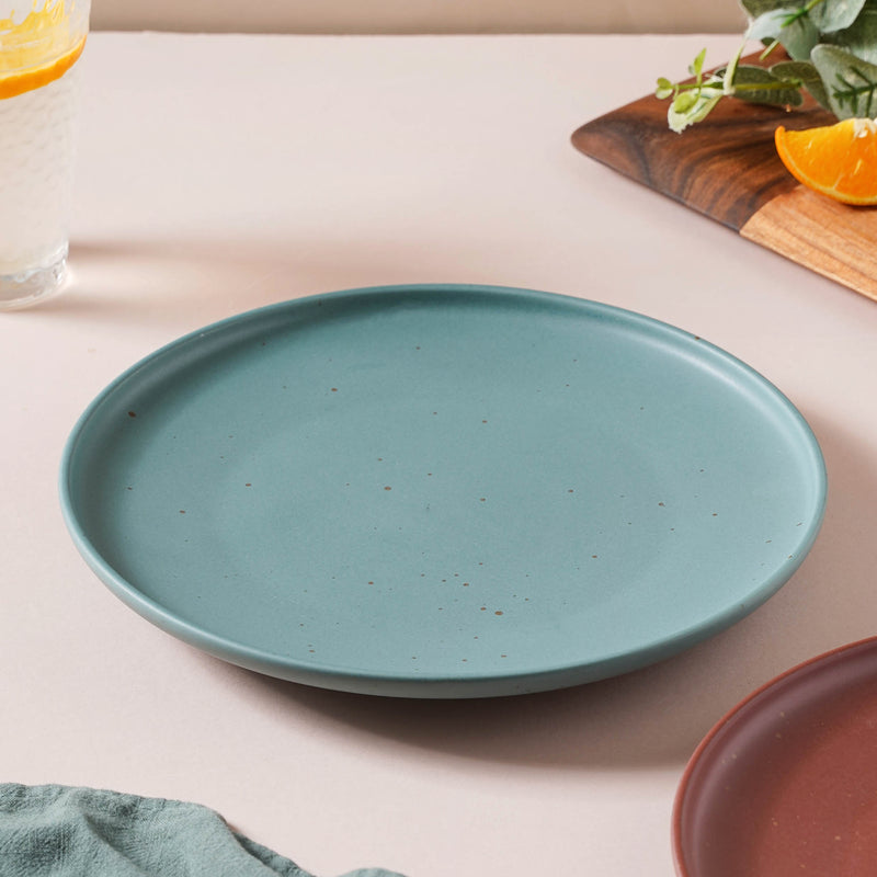 Breathtaking Turquoise Dinner Plate 10 Inch - Serving plate, rice plate, ceramic dinner plates| Plates for dining table & home decor