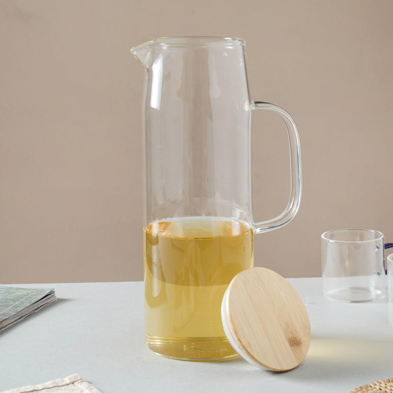 Aesthetic Water Flask - Water jug, glass jug, juice jug | Jug for Dining table & Home decor