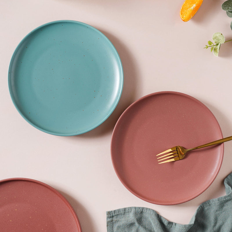 Breathtaking Turquoise Snack Plate 8 Inch - Serving plate, snack plate, dessert plate | Plates for dining & home decor
