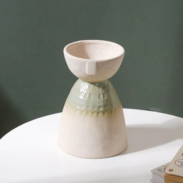 Retro Clay Vase - Flower vase for home decor, office and gifting | Home decoration items