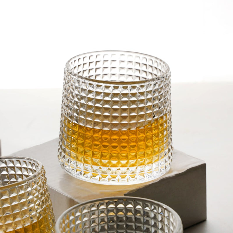 Rotating Drinking Glass Set Of 6 150ml