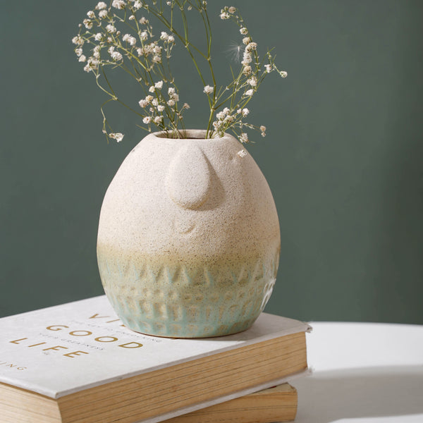 Oval Flower pot - Flower vase for home decor, office and gifting | Home decoration items