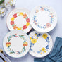 White Flower Plate - Serving plate, snack plate, dessert plate | Plates for dining & home decor