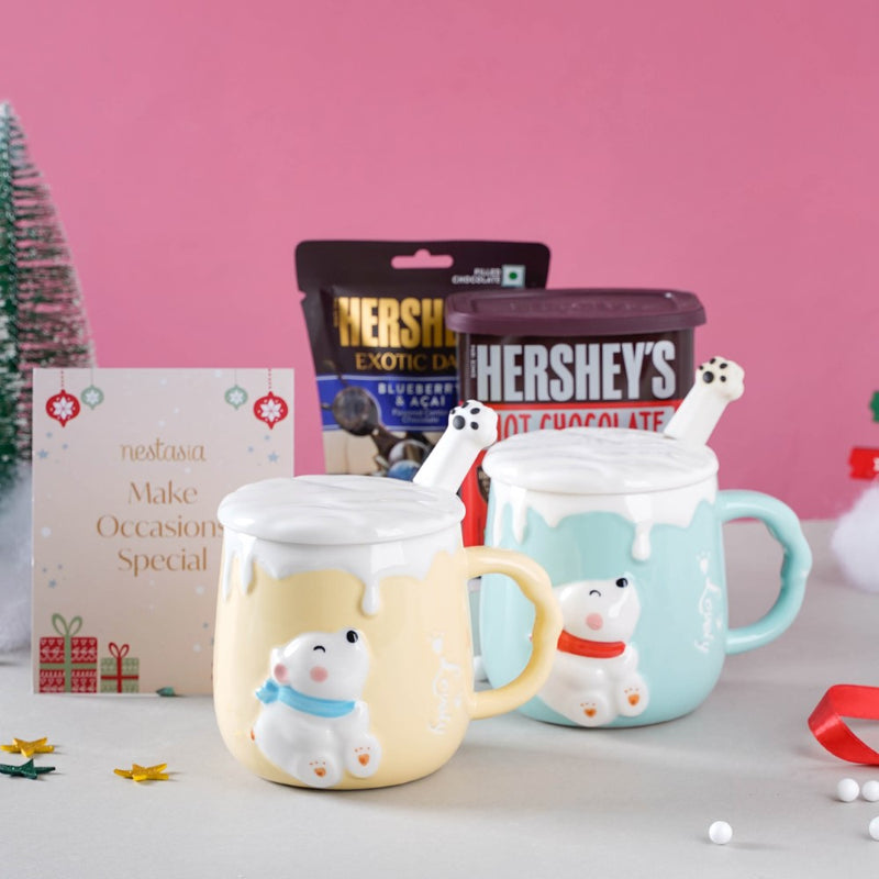 Hug In A Mug Christmas Hamper Set Of 4
