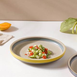 Soboku Yellow Snack Plate 8 Inch