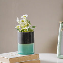 Blue Flower Pot - Flower vase for home decor, office and gifting | Home decoration items