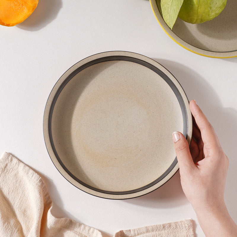 Soboku Red Snack Plate 8 Inch - Serving plate, snack plate, dessert plate | Plates for dining & home decor