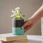 Blue Flower Pot - Flower vase for home decor, office and gifting | Home decoration items