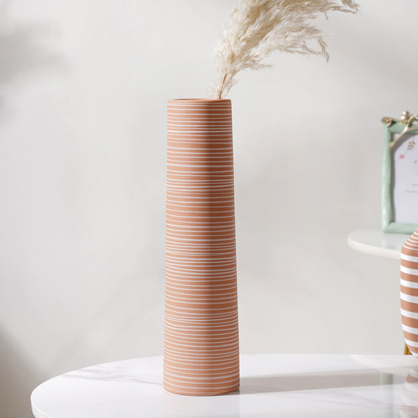 Tall Ceramic Vase - Flower vase for home decor, office and gifting | Home decoration items