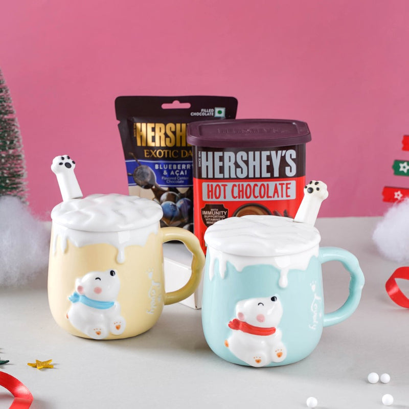 Hug In A Mug Christmas Hamper Set Of 4