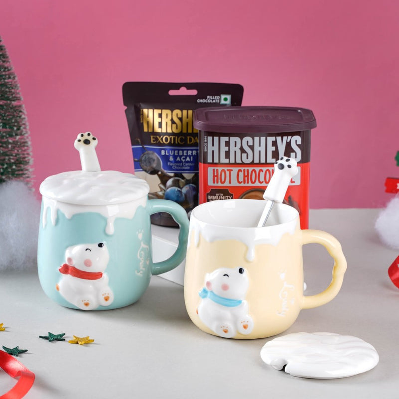 Hug In A Mug Christmas Hamper Set Of 4