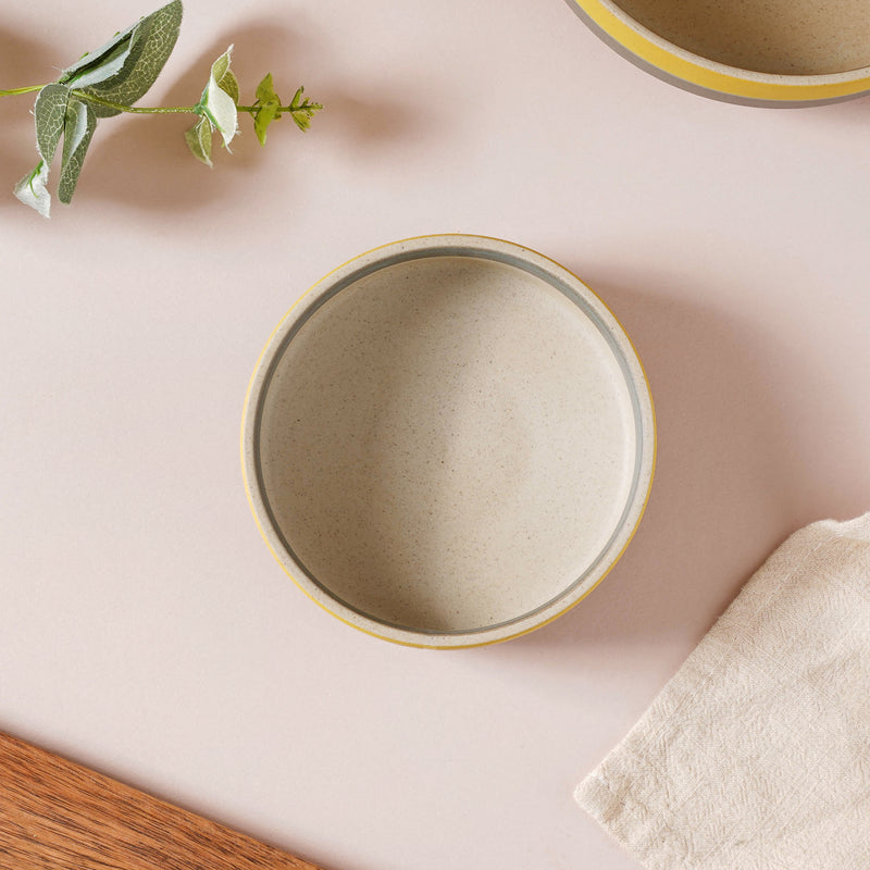 Soboku Dip Bowl Yellow 200 ml - Bowl, ceramic bowl, dip bowls, chutney bowl, dip bowls ceramic | Bowls for dining table & home decor 