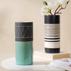 Dual Toned Taper Flower Vase - Ceramic flower vase for home decor, office and gifting | Room decoration items