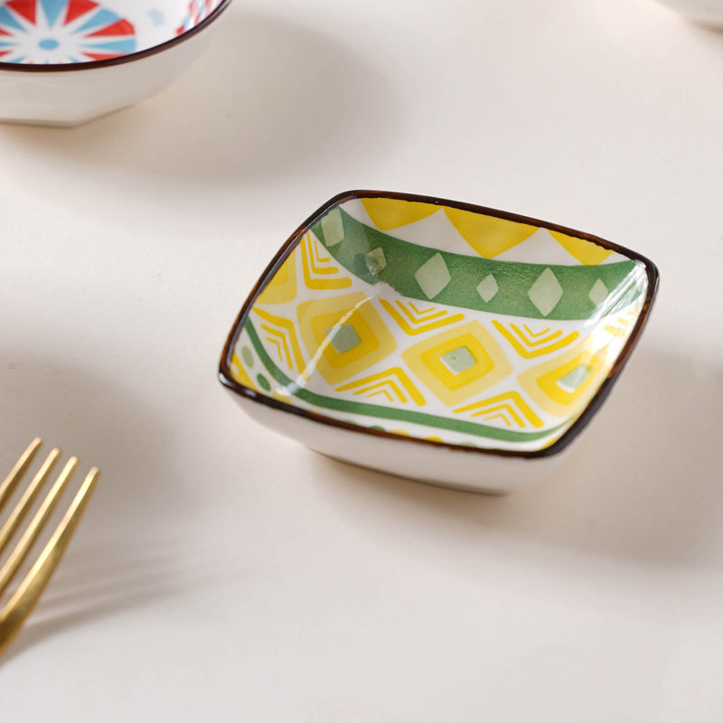 Quirky Printed Ramekin - Bowl,ceramic bowl, snack bowls, curry bowl, popcorn bowls | Bowls for dining table & home decor