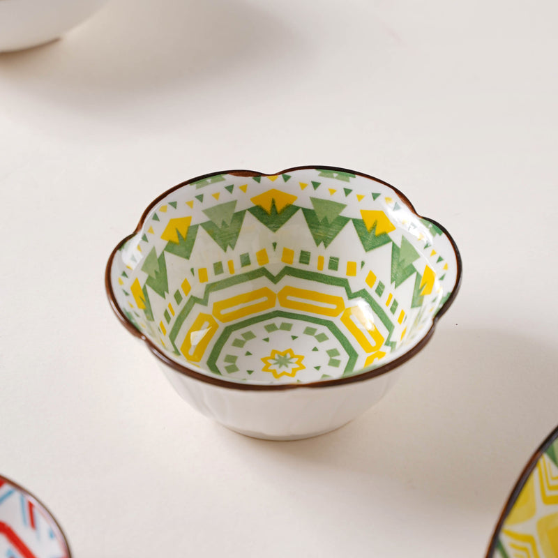 Quirky Printed Ramekin - Bowl,ceramic bowl, snack bowls, curry bowl, popcorn bowls | Bowls for dining table & home decor